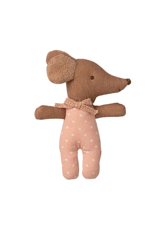 Maileg | sleepy/wakey baby mouse in matchbox | rose