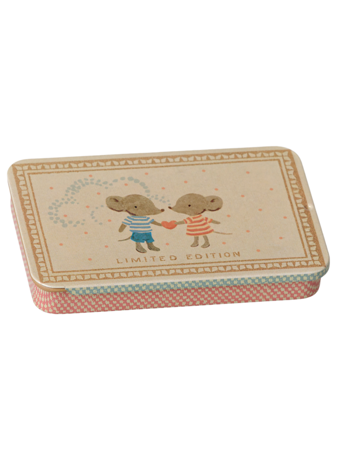Maileg | metal box with sliding lid | mice