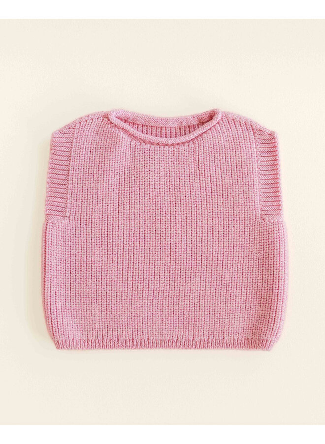 Hvid | vest harvey baby | cotton candy