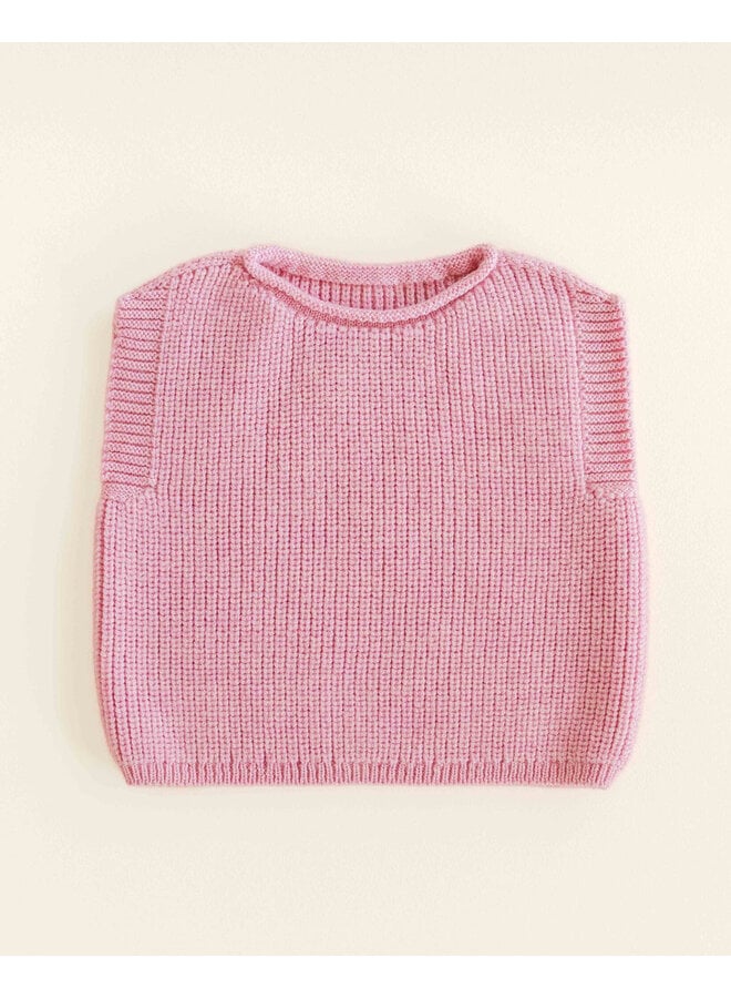 Hvid | vest harvey baby | cotton candy