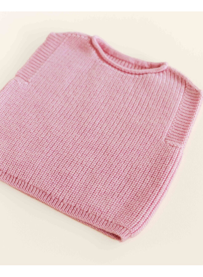Hvid | vest harvey baby | cotton candy