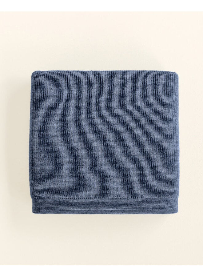 Hvid | blanket felix | denim