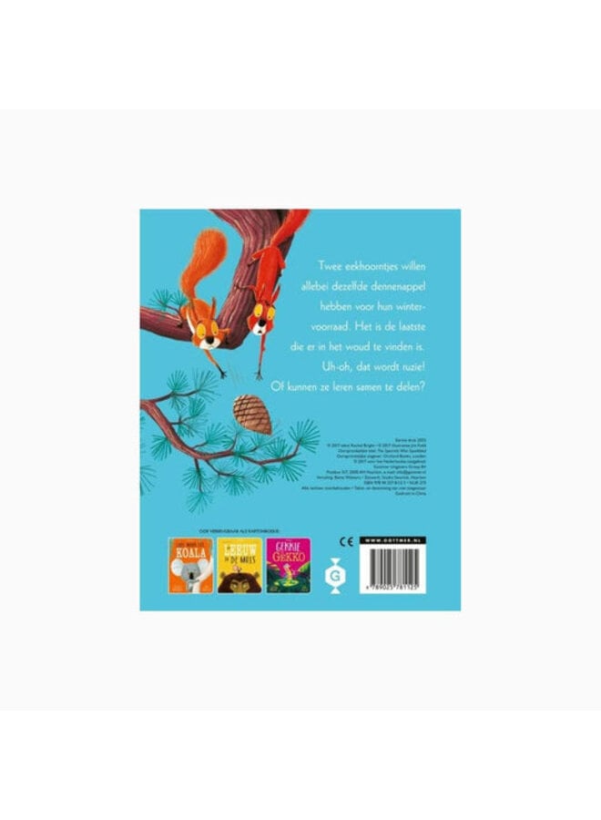 Boeken | twee vechtende eekhoorntjes | kartonboek | 3+