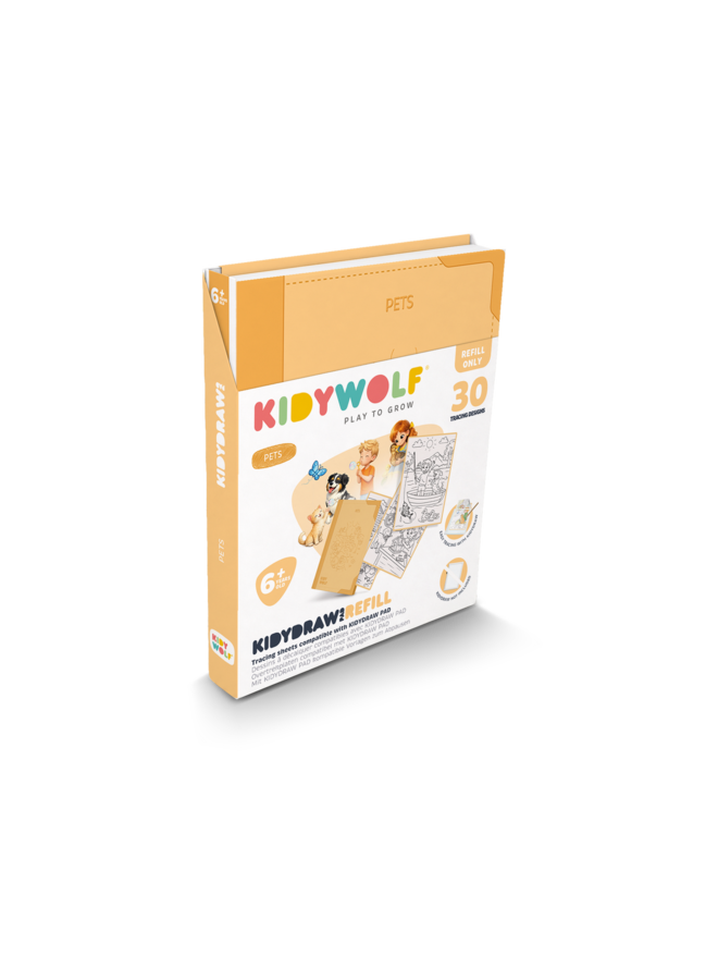 Kidywolf | kidydraw pad refill 6+ | pets