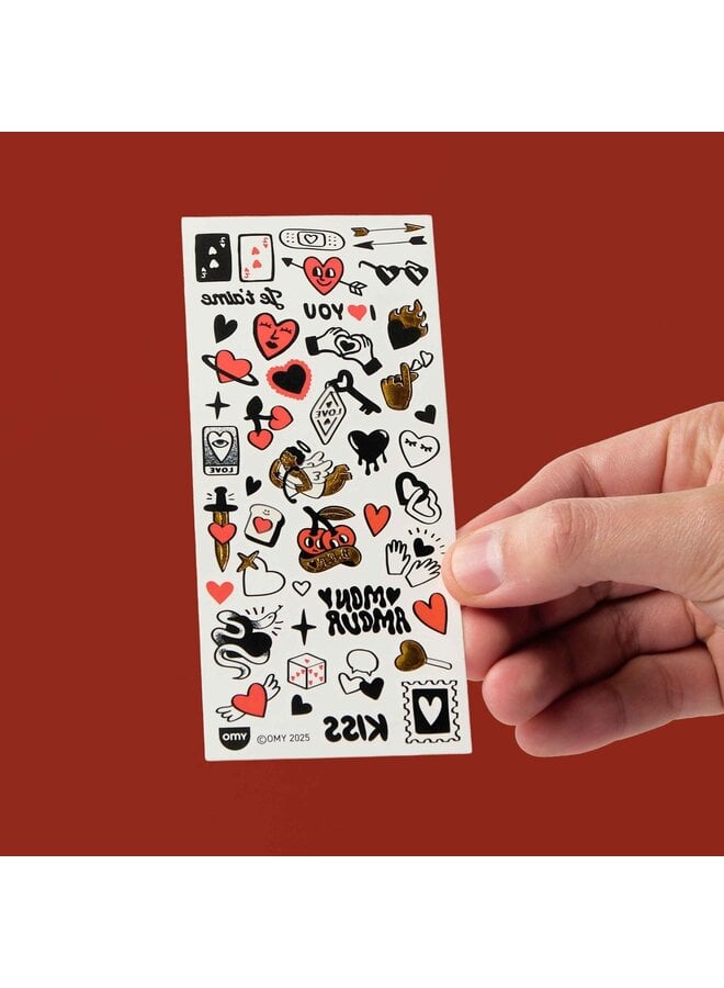 OMY | flash tattoos | I love you