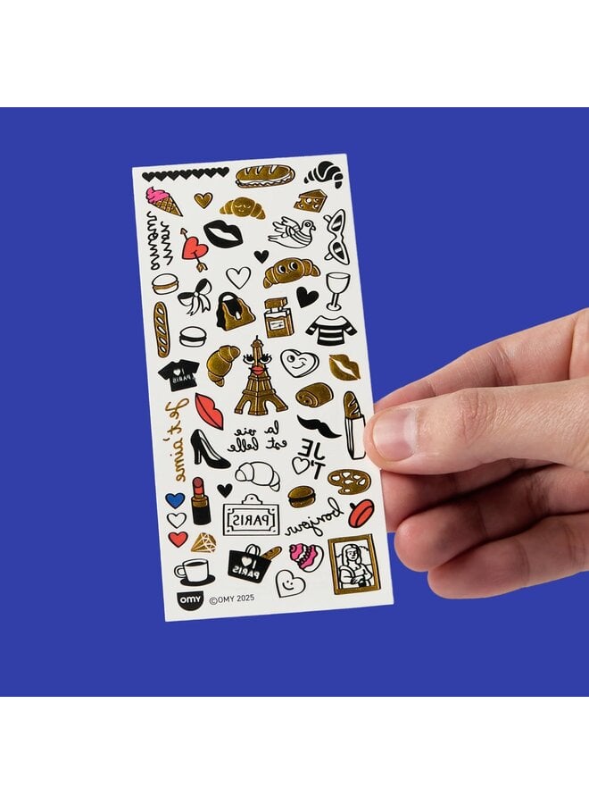 OMY | flash tattoos | I love paris