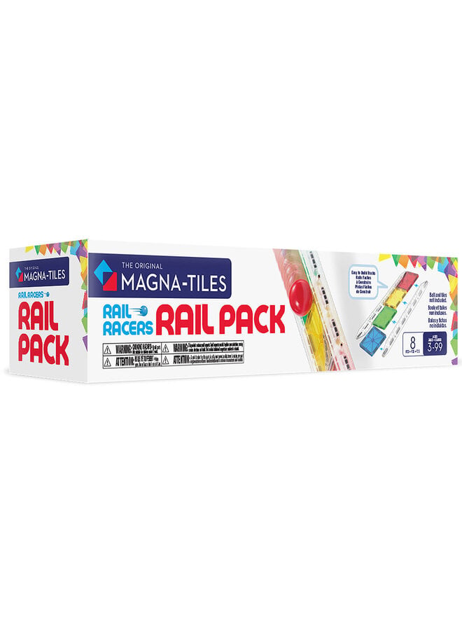 Magna-Tiles | rail racers | 8 pieces rail pack