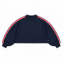 Repose | crop heart sweater | blue note