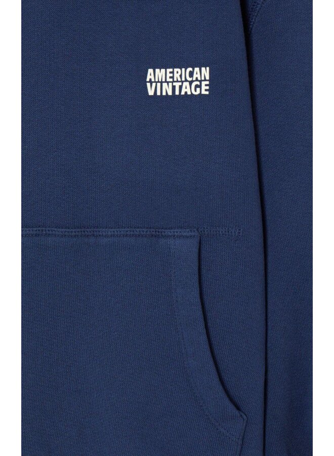American Vintage | izubird sweatshirt capuchon | navy vintage