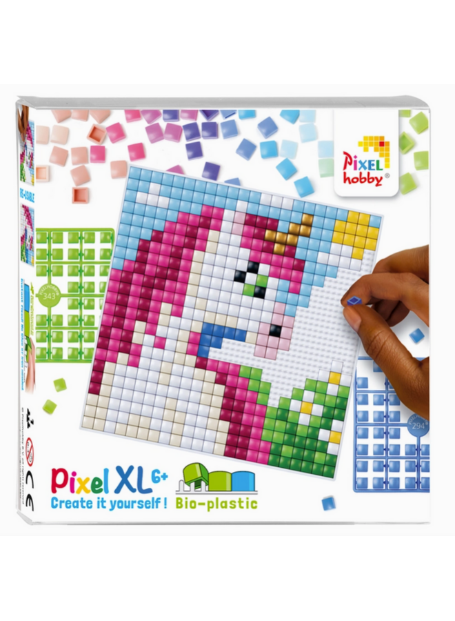 Pixelhobby | pixel XL set flexibele basisplaat | eenhoorn baby