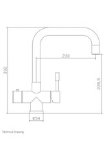 Selsiuz Selsiuz Haaks Gold / Goud met TITANIUM Combi Extra (Combi+) boiler