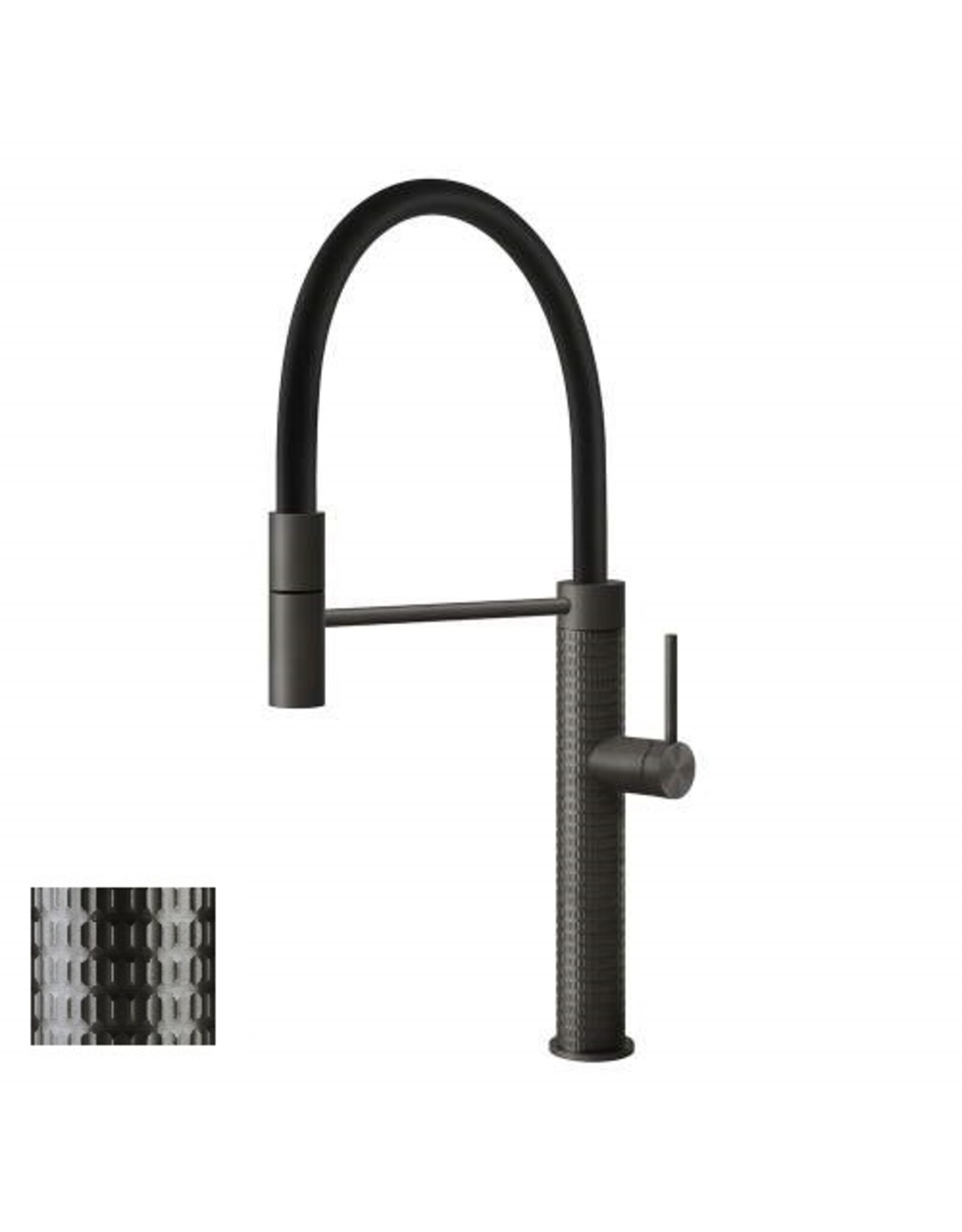 Gessi Gessi 316 Gun Metal Zwart Meccanica Eenhendelkeukenmengkraan