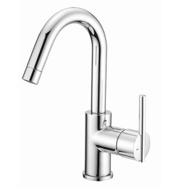 Lanesto Lanesto Tratto hoge wastafelkraan met gladde body Chroom