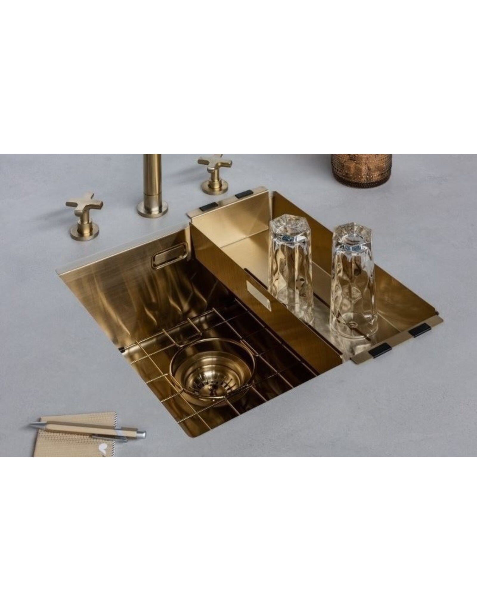 Lanesto Lanesto Urban Gold / Goud 615 50x40 spoelbak