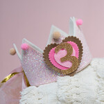 Verjaardagskroon Glitter Soft Pink