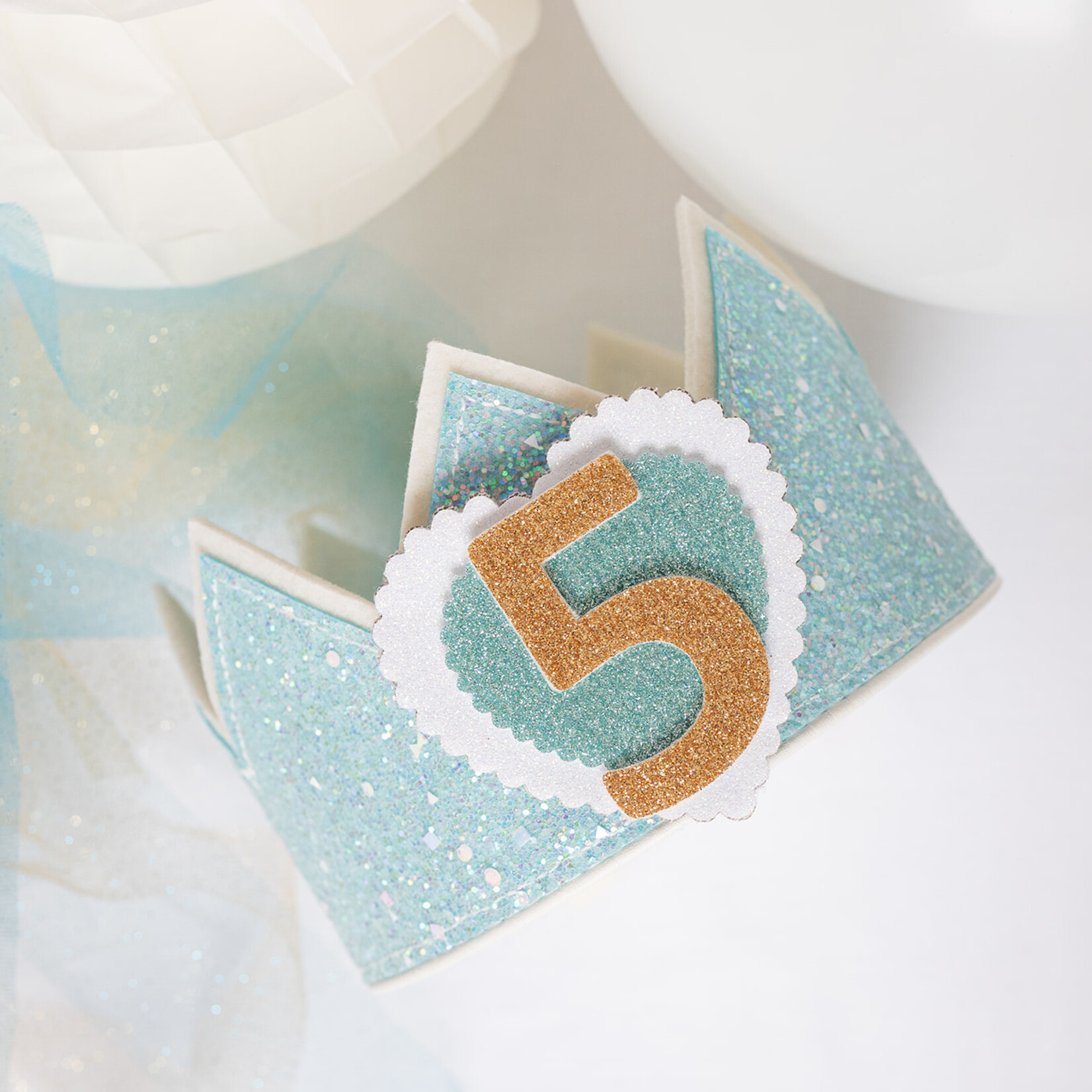 Verjaardagskroon Glitter Frozen