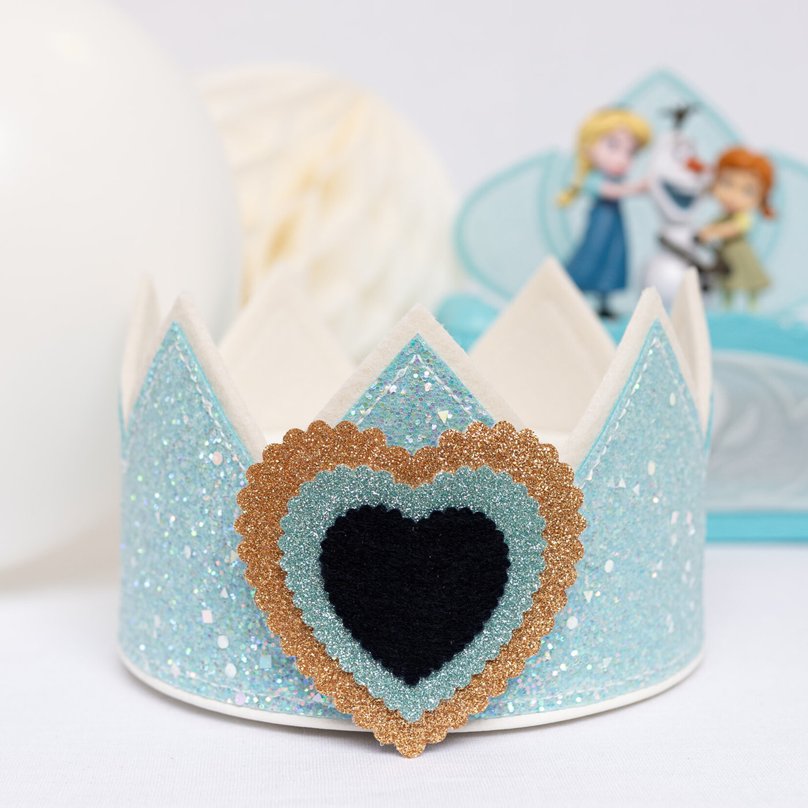 Verjaardagskroon Glitter Frozen