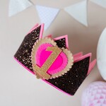 Verjaardagskroon Glitter Trendy Bruin
