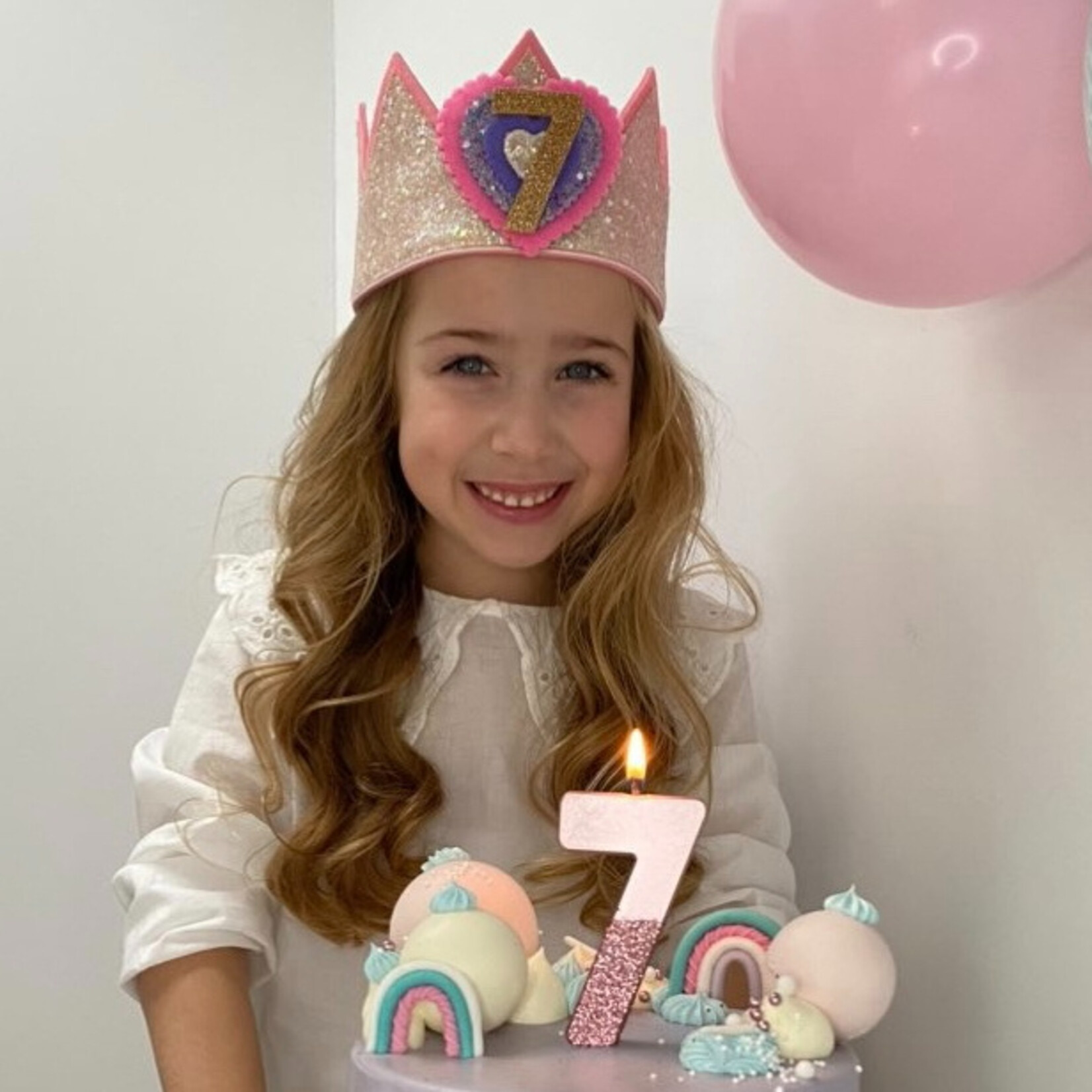 Los hartje met cijfer en klittenband