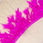 Verenband fel roze marabou