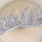 Verenband licht grijs marabou