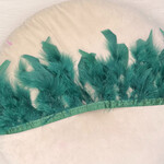 Verenband donker groen marabou