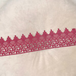 Broderie band bordeaux rood