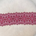 Elastisch kant bordeaux rood