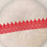 Broderie band rood