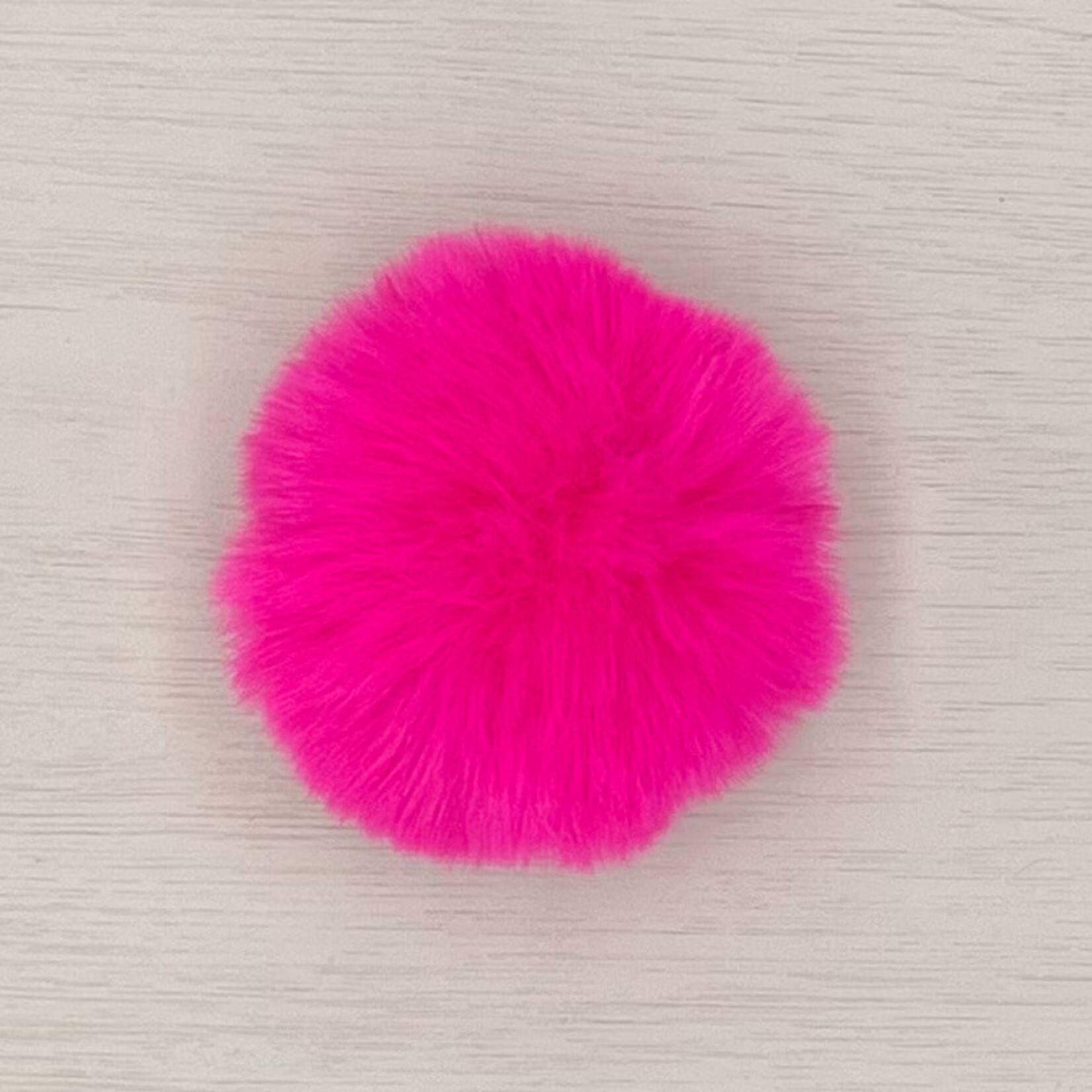 Pom Pom fel fuchsia roze