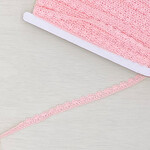 Broderie band licht roze