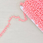 Bolletjesband peach/roze