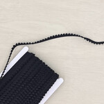Bolletjesband zwart