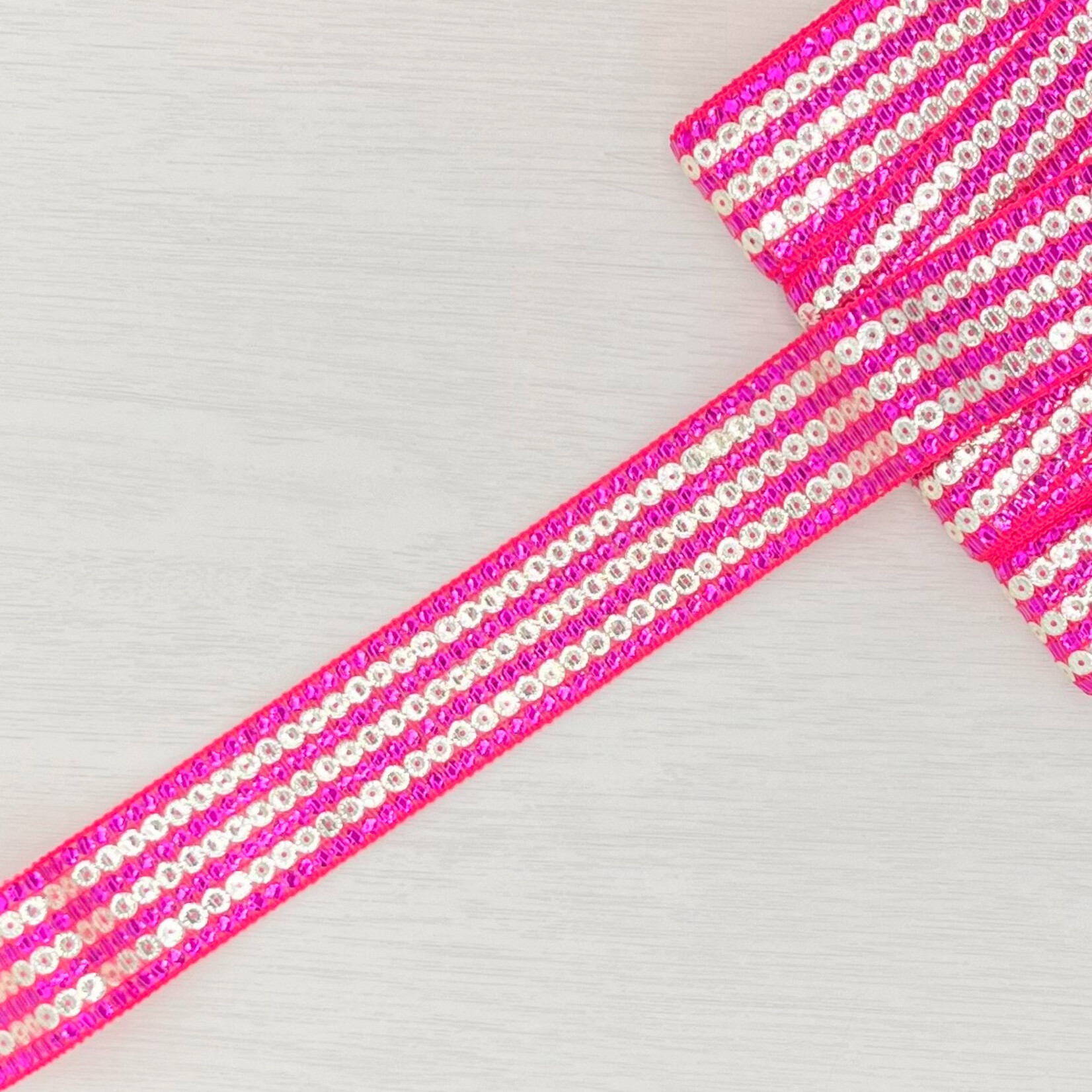 Sierband party fuchsia roze 30 cm