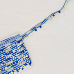 Sierband party kobalt blauw