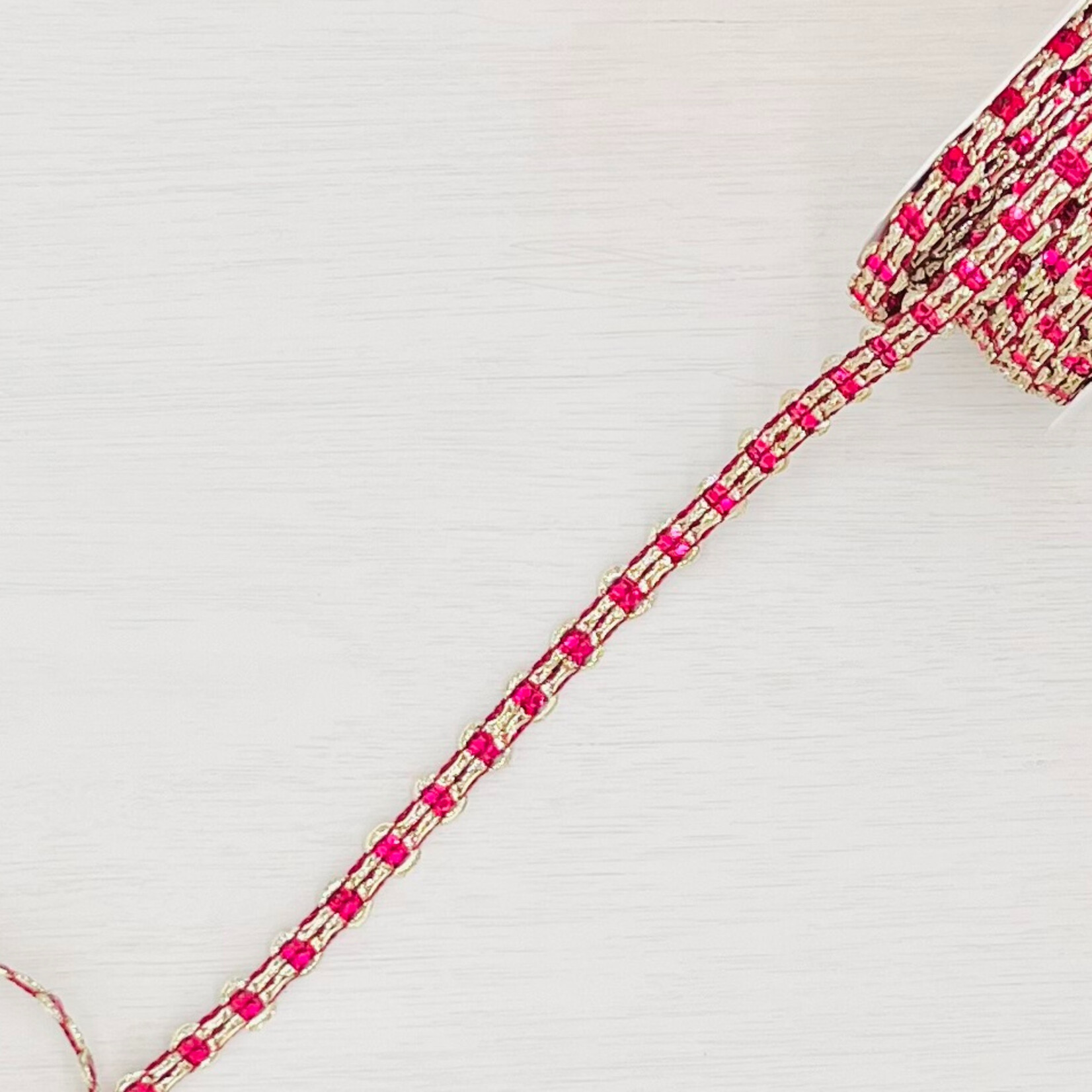 Sierband party bordeaux fuchsia 30 cm