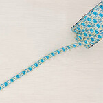 Sierband party aqua blauw