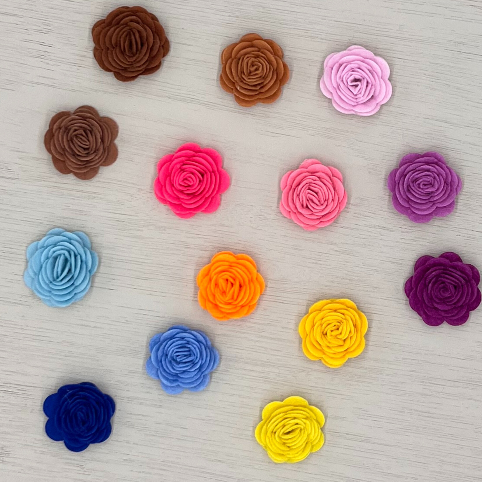 Bloemen vilt in verschillende kleuren