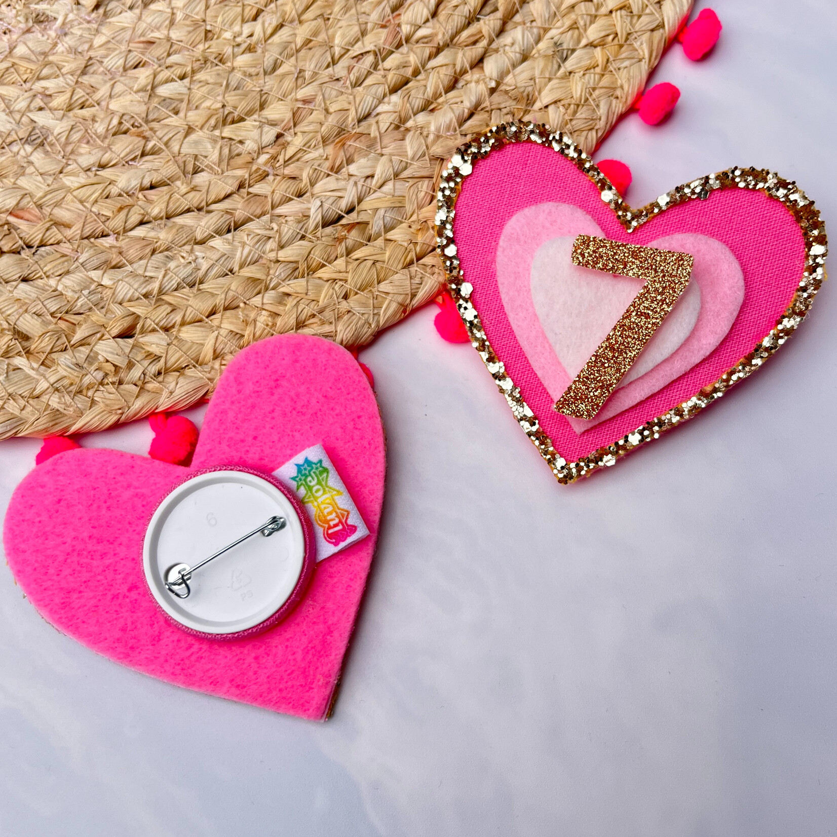 Verjaardagsbutton Soft Pink