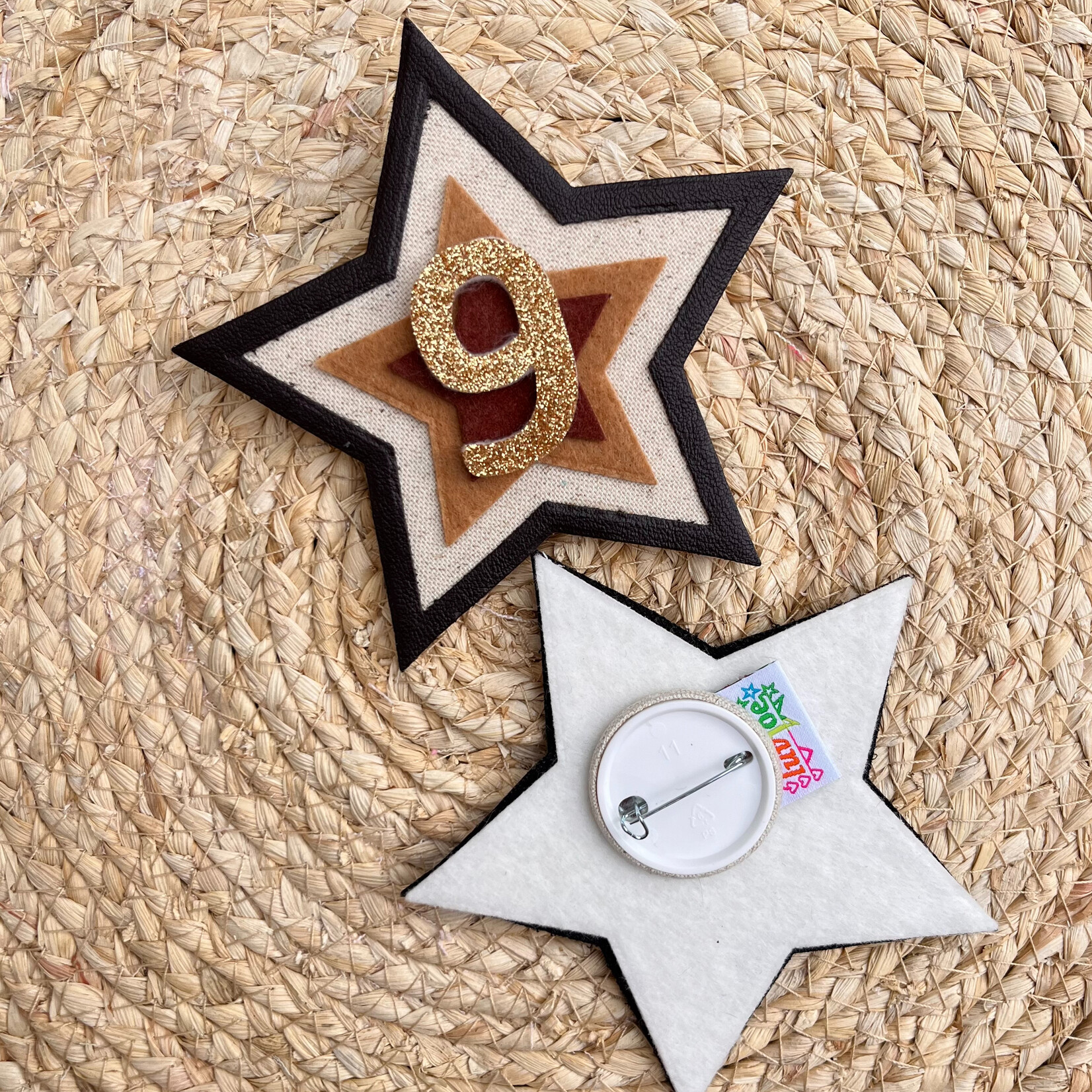 Verjaardagsbutton Stoer Naturel