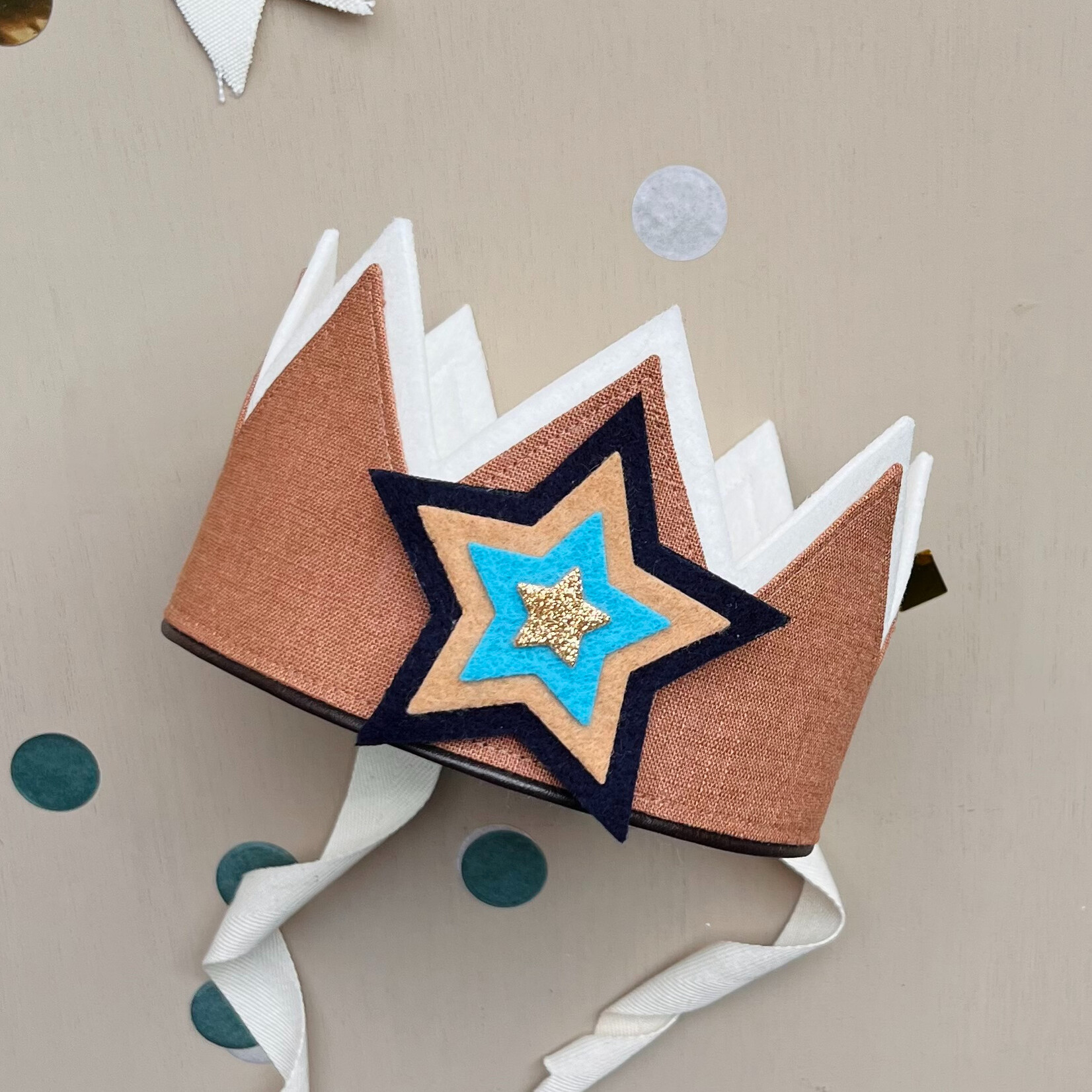 Verjaardagskroon Linnen Rust Rebel