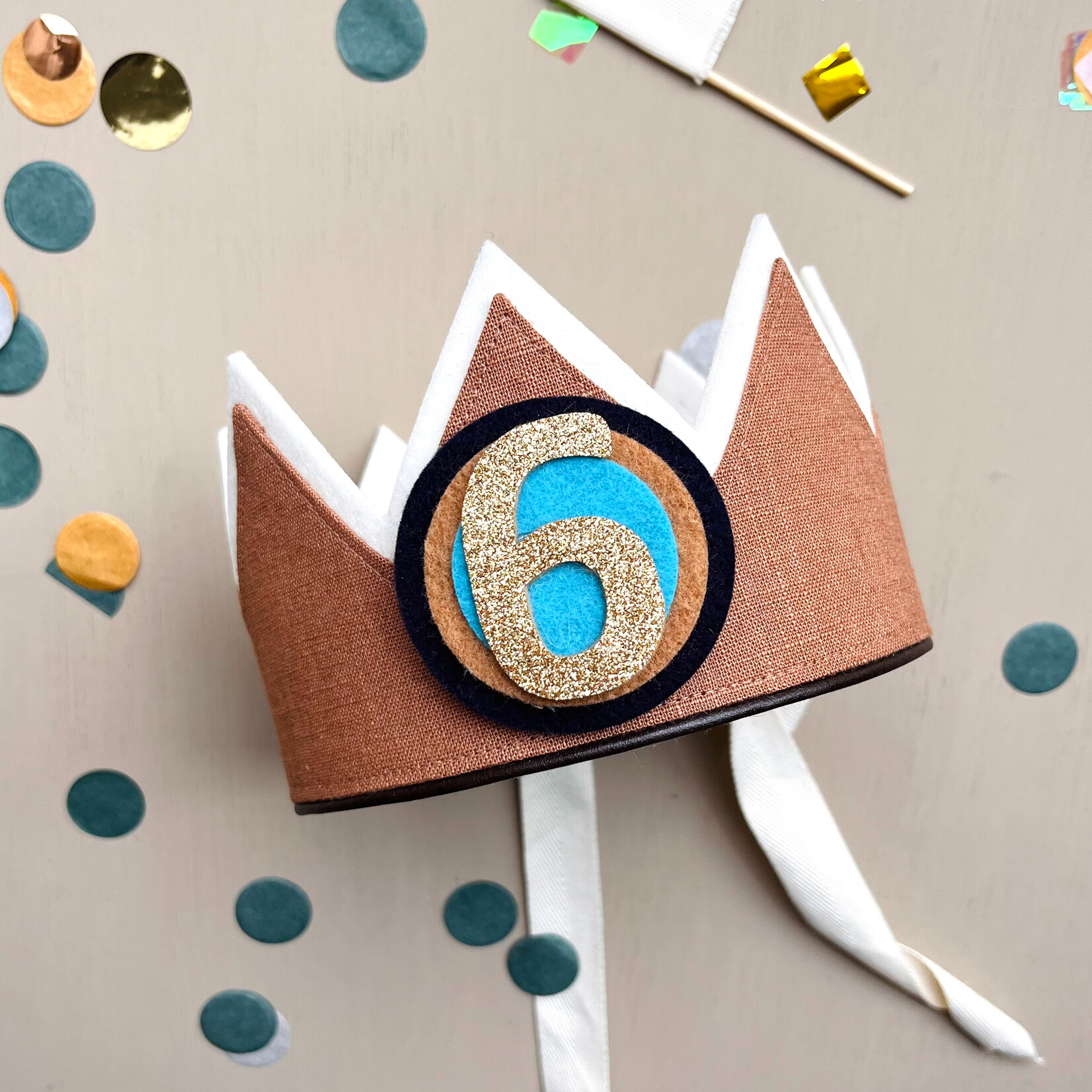 Verjaardagskroon Linnen Rust Rebel