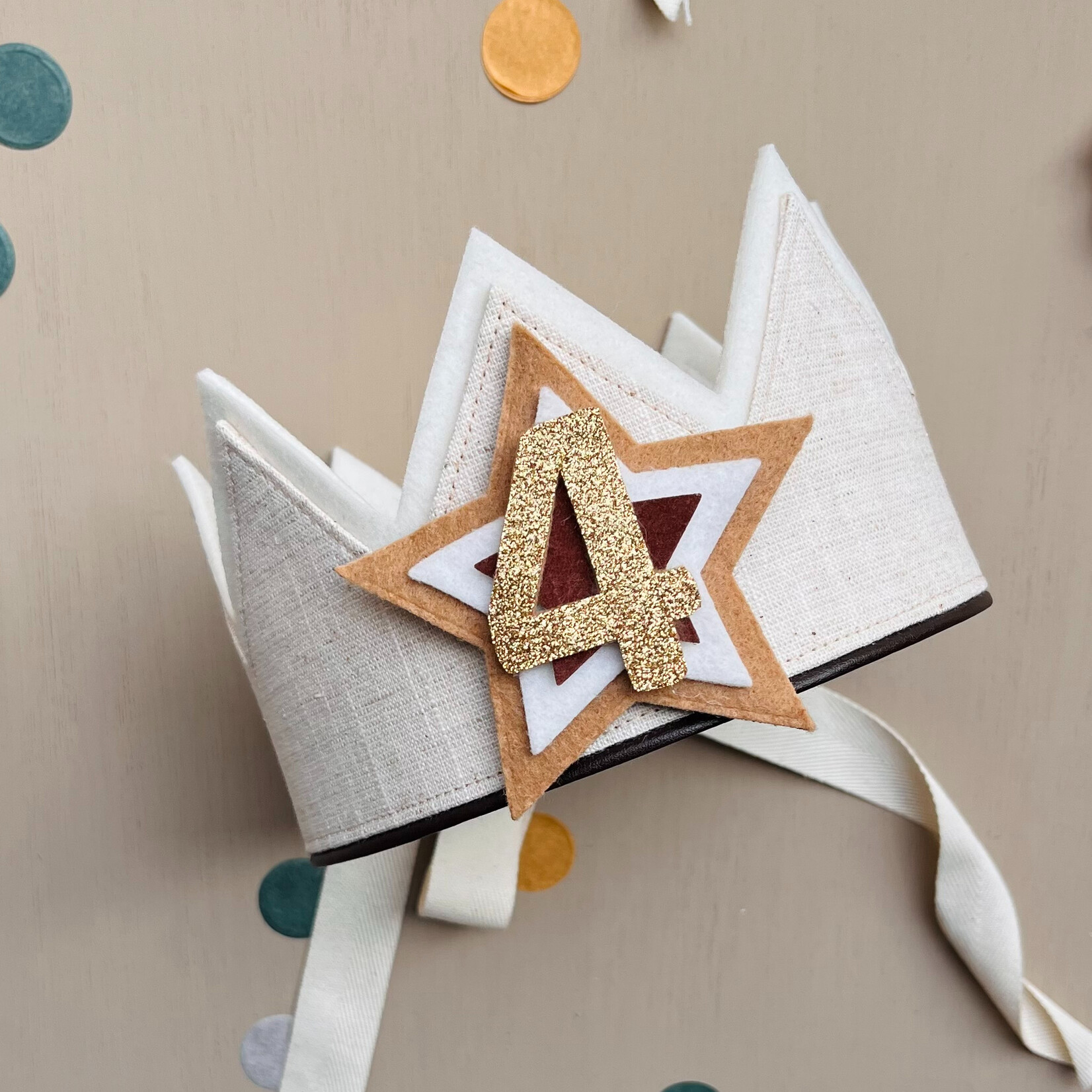 Verjaardagskroon Linnen Stoer & Chic