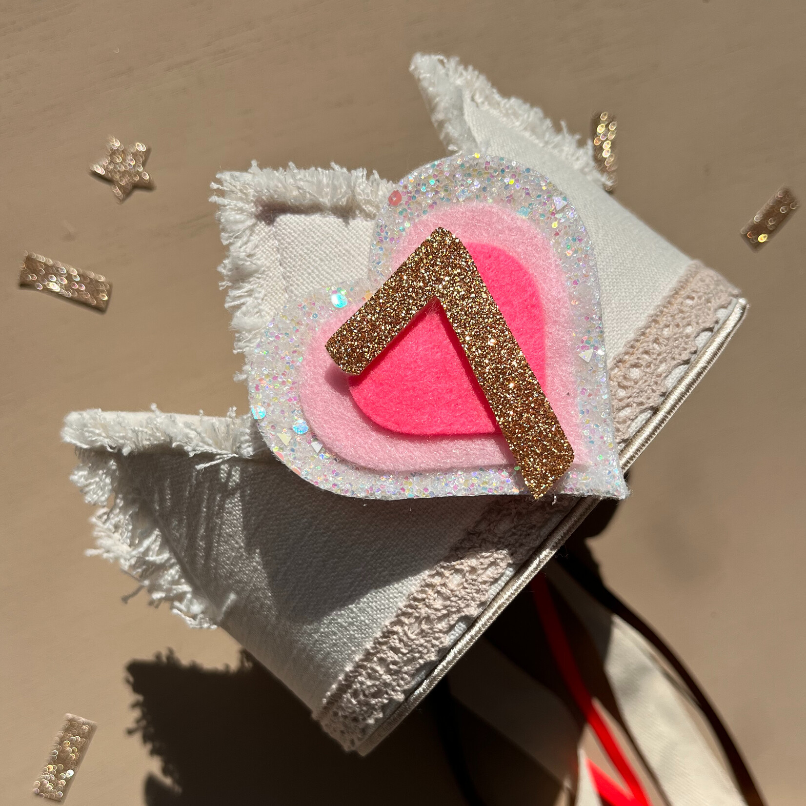 Verjaardagskroon Linnen Witte Fiesta