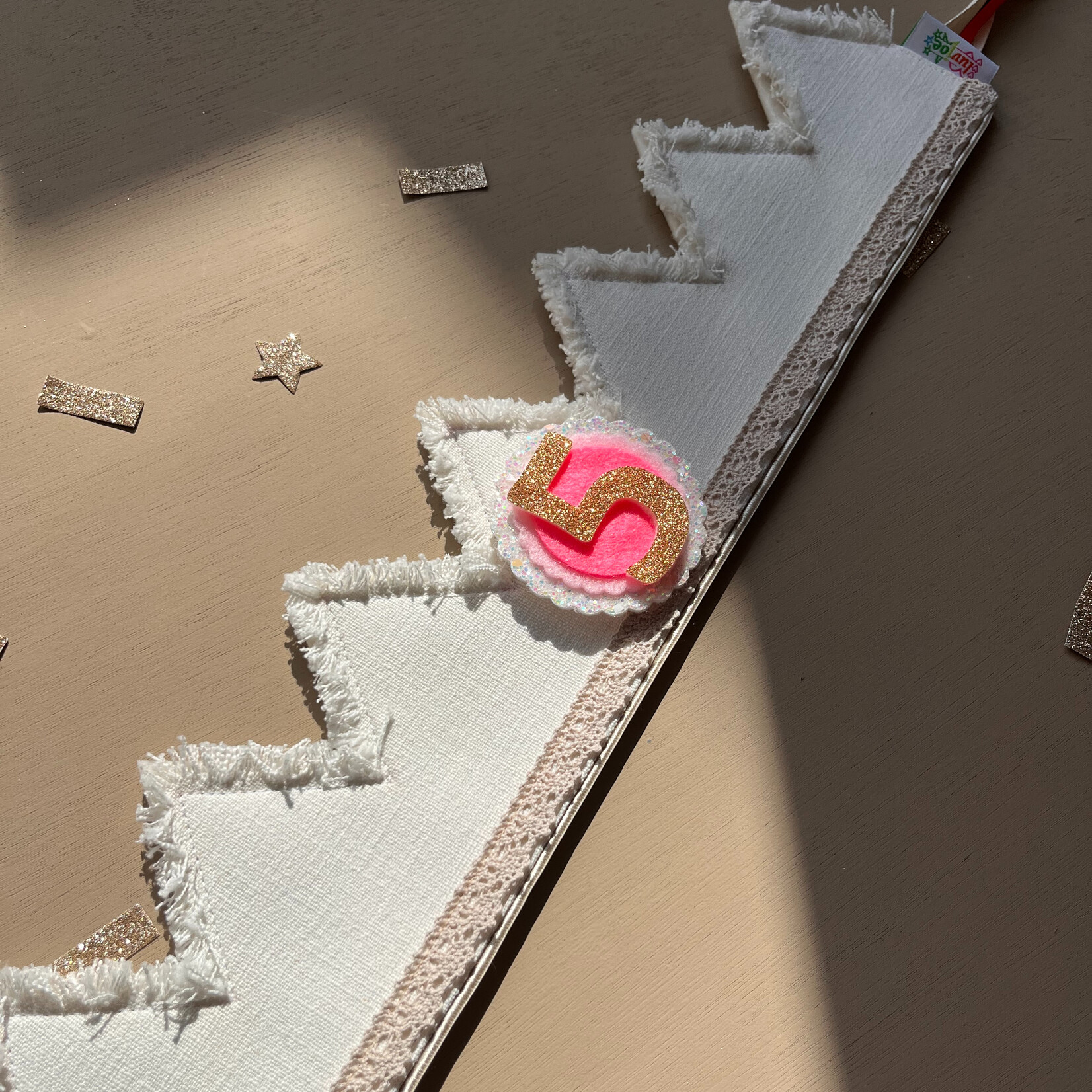 Verjaardagskroon Linnen Witte Fiesta