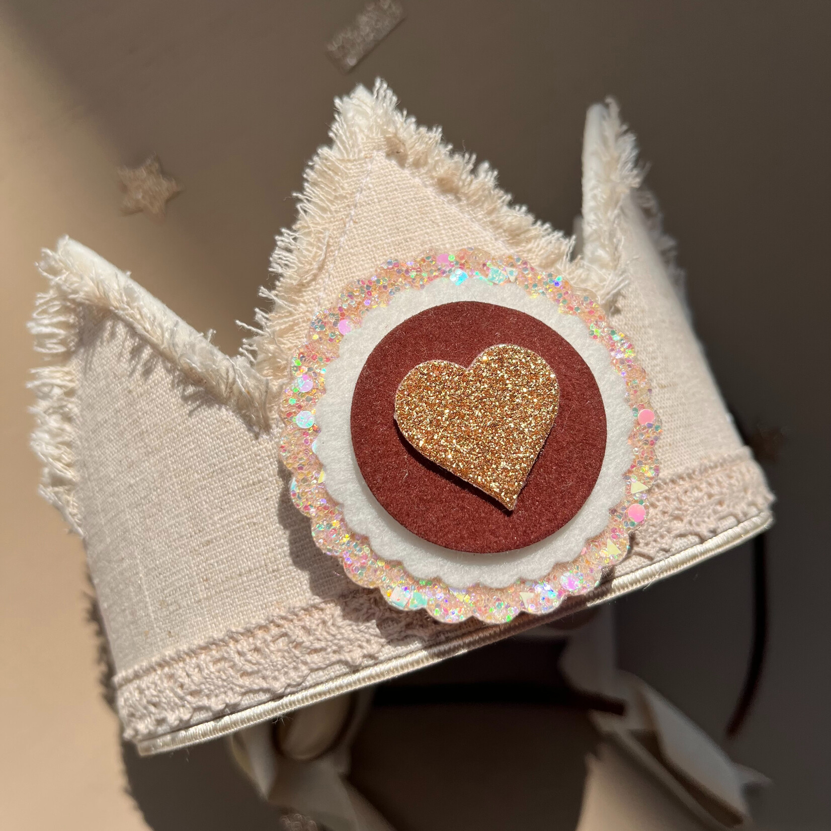 Verjaardagskroon Linnen Sandy Bloom