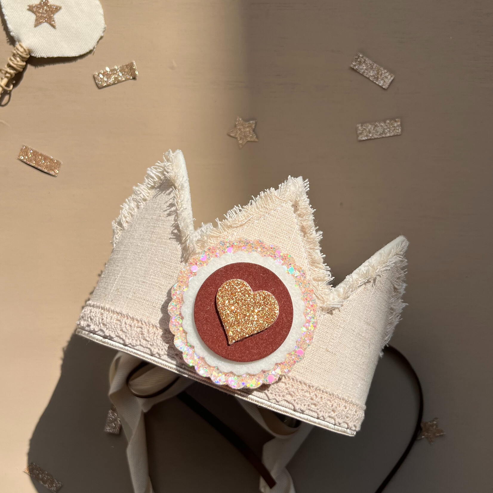 Verjaardagskroon Linnen Sandy Bloom