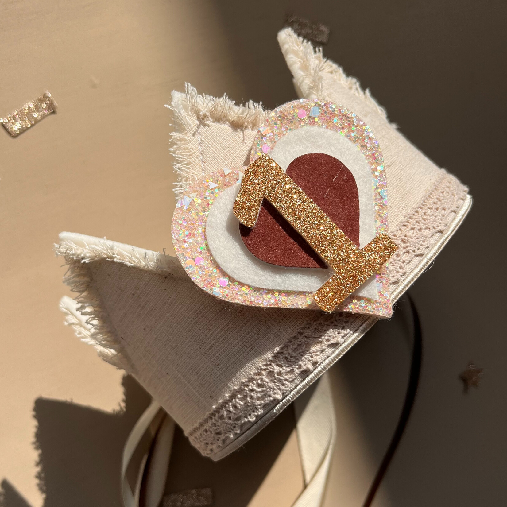 Verjaardagskroon Linnen Sandy Bloom