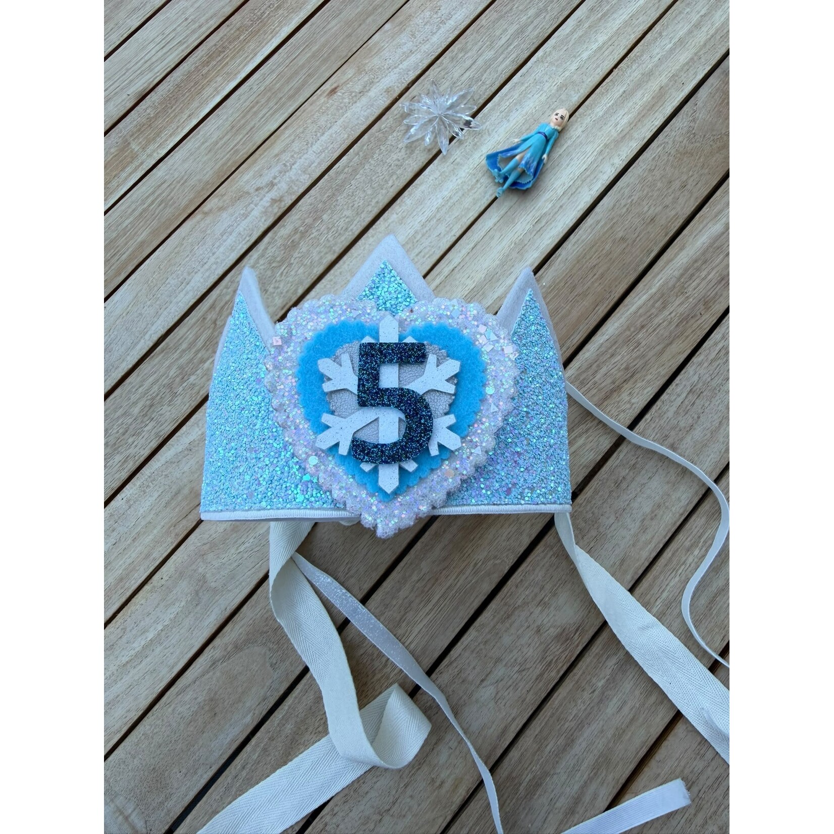 Verjaardagskroon Glitter Frozen