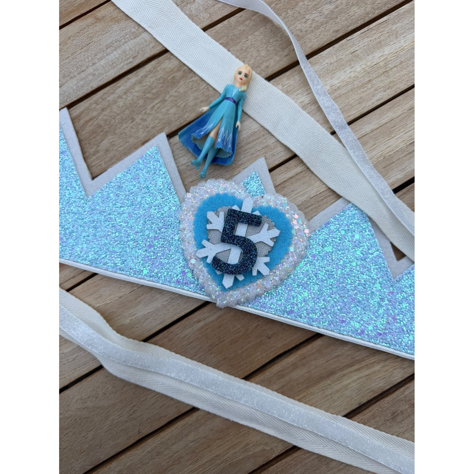 Verjaardagskroon Glitter Frozen